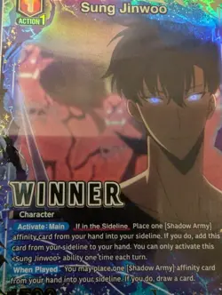 Union Arena Solo Leveling Sung Jinwoo Winner UEPR/SLG-1-019 Sealed - Image 1