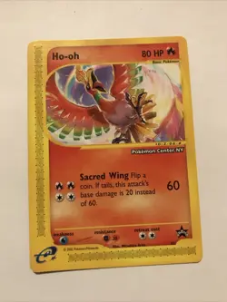 Pokemon Card Ho-oh Wizards of the Coast Series #52 Black Star Promo - Image 1
