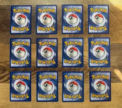 Pokemon Base Set SHADOWLESS Uncommon/Common WotC - 12 Card Lot NM/LP - Image 2