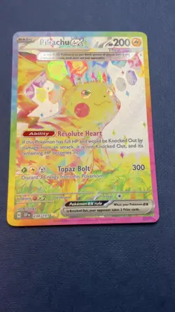 Pokemon Pikachu EX 238/191 Special Illustration Holo Card Surging Sparks - Image 2
