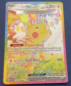 Pokemon Pikachu EX 238/191 Special Illustration Holo Card Surging Sparks - Image 3