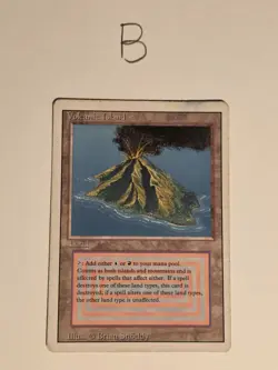 Revised Edition MTG Volcanic Island - MP - Card B - $1 No Reserve - Image 1