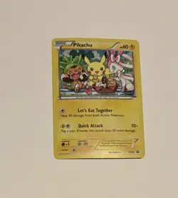 Pokemon TCG XY Black Star Promo Rare Holo Pikachu XY95 MP Card 2016 - Image 1
