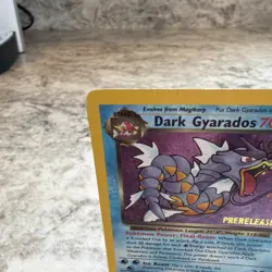 Holographic Dark Gyarados Pokemon Card Prerelease Promo Holo - Image 3