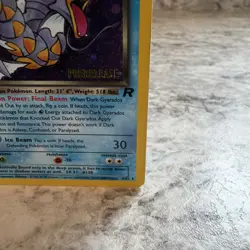 Holographic Dark Gyarados Pokemon Card Prerelease Promo Holo - Image 5