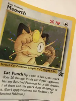 Pokemon Meowth Nintendo Black Star Promo 10 Holo Pokemon Card - Image 2