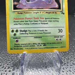 Pokemon TCG Muk 13/62 Fossil Unlimited Holo Rare Card 1999 - Image 4
