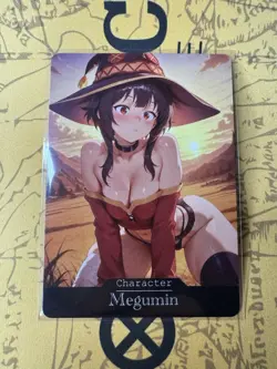 Megumin Genshin Impact Hentai Anime Doujin Waifu ACG Custom Card - Image 1