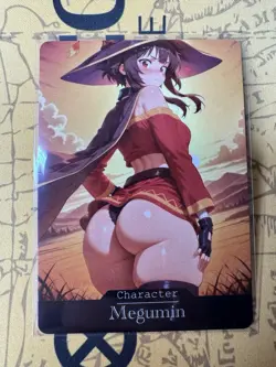 Megumin Genshin Impact Hentai Anime Doujin Waifu ACG Custom Card - Image 1