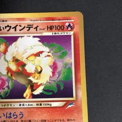 Light Arcanine No.059 Holo Neo Destiny Old Back Pokemon Card Japanese 2001 - Image 5