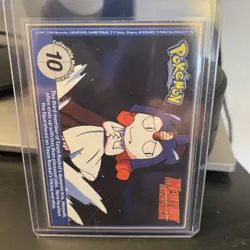 Pokemon PokeTrivia Mew #151 Burger King Movie Promo Card LP NOT CUT - Image 2