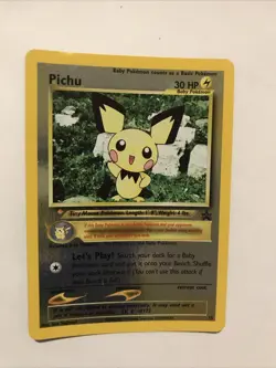 Pichu Reverse Holo Black Star Promo 35 WOTC Pokemon Card - Image 1