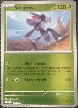 Genesect 008/094 Me02: Phantasmal Flames Reverse Holo - Pokemon Card - Image 1