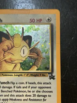 Pokemon TCG Meowth Holo Black Star Promo Card No. 10 Game Boy - MP/DMG - Image 2