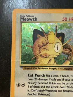 Pokemon TCG Meowth Holo Black Star Promo Card No. 10 Game Boy - MP/DMG - Image 3
