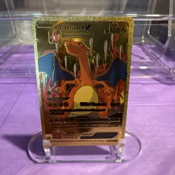 Pokemon Charizard V Gold Foil Card - Image 1