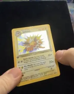 Jolteon 1st Edition Holo 4/64 Jungle WOTC 1999 Pokemon Card MP Vintage - Image 4