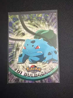 #01 Bulbasaur, 1999 Pokemon Topps, Blue Logo, Vintage Pokemon Card - Image 1