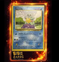 Squirtle Base Set 63/102 Basic 40 HP Pokemon Card - Image 1