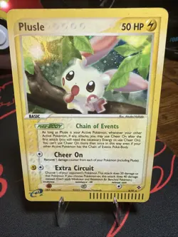 Plusle 8/97 EX Dragon Holo Rare Pokemon TCG Card Vintage 2003 LP+/M Condition - Image 1