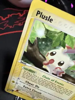 Plusle 8/97 EX Dragon Holo Rare Pokemon TCG Card Vintage 2003 LP+/M Condition - Image 2