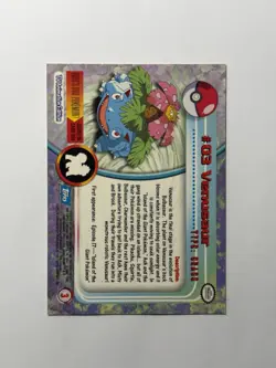 Venusaur #3 - Topps BLUE LOGO - NON-HOLO - Pokemon Card - TV Animation Series 1 - Image 2