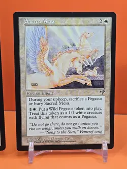 ⚪⚪⚪ (4) 1996 MAGIC THE GATHERING SACRED MESA MIRAGE UNPLAYED ⚪⚪⚪ - Image 3