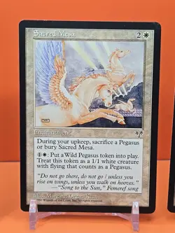 ⚪⚪⚪ (4) 1996 MAGIC THE GATHERING SACRED MESA MIRAGE UNPLAYED ⚪⚪⚪ - Image 4