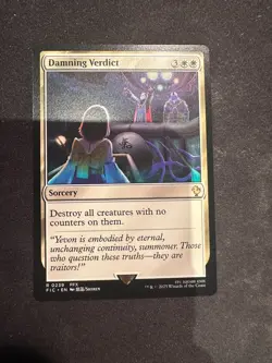 Damning Verdict - 0239 FIC MTG - Rare N/M - Counter Blitz - Image 1