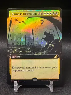 x 1 Ruinous Ultimatum - Foil - Extended Art Ikoria: Lair of Behemoths - NM - Image 1