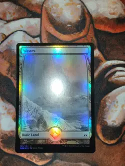 NM FOIL Wastes (183) Full Art Oath of the Gatewatch OGW MTG Magic the Gathering - Image 1