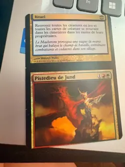 NFC Miscut French Foil Godtracker of Jund Alara Reborn Magic the gathering - Image 1