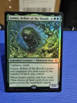 Magic the Gathering Lumra, Bellow of the Woods (183/427) Bloomburrow NM/M Foil - Image 1