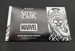 MTG Secret Lair X Marvel Spider-Man: Mana Symbiote Raised Foil In Hand Sealed - Image 1