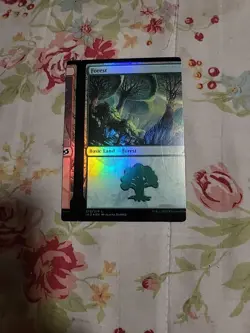 MTG ERROR Miscut IKORIA Forest/Mountain True Duel Land NM Foil. - Image 1