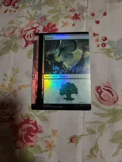 MTG ERROR Miscut IKORIA Forest/Mountain True Duel Land NM Foil. - Image 2