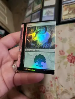 MTG ERROR Miscut IKORIA Forest/Mountain True Duel Land NM Foil. - Image 3