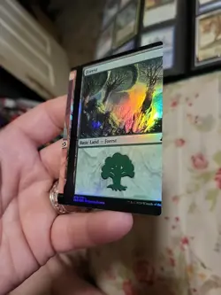 MTG ERROR Miscut IKORIA Forest/Mountain True Duel Land NM Foil. - Image 4