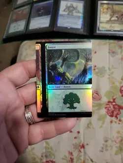 MTG ERROR Miscut IKORIA Forest/Mountain True Duel Land NM Foil. - Image 5