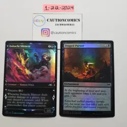 MTG Dokuchi Silencer NM FOIL Showcase NEO + Dogged Pursuit Foil (Box9) - Image 1