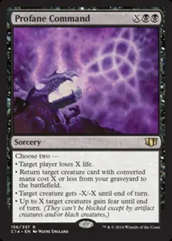 x1 Profane Command R MTG Commander 2014 M/NM, English - Image 1