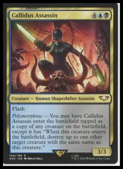 Universes Beyond: Warhammer 40,000 #109 Callidus Assassin MTG - Image 1