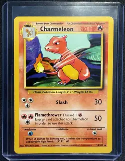 Pokemon TCG Charmeleon 24/102 WotC Base Set Unlimited Uncommon Set of 2 - Image 1