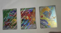 Pokemon First Partner Illustration MEP Bulbasaur Charmander Squirtle 037 038 039 - Image 1