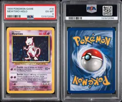 1999 Pokemon Base Set Unlimited Holo #10 Mewtwo PSA 6 - Image 3