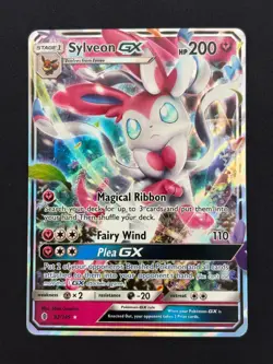Sylveon GX 92/145 - Guardians Rising - Near Mint NM Ultra Rare Pokemon Card - Image 1