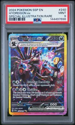 2024 POKEMON SSP EN-SURGING SPARKS SPECIAL ILLUSTRATION RARE HYDREIGON EX PSA 9 - Image 1