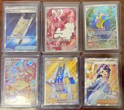 🔥 POKEMON TCG Full Art & IR Lot of 6 MEGA TWILIGHT BLACK BOLT PSA 10 Contenders - Image 1