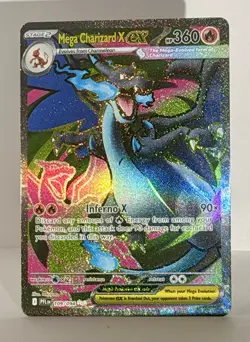 Mega Charizard X Ex 109/94 Ultra Rare Full Art Phantasmal Flames Pokemon TCG NM - Image 2