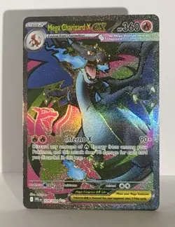 Mega Charizard X Ex 109/94 Ultra Rare Full Art Phantasmal Flames Pokemon TCG NM - Image 4